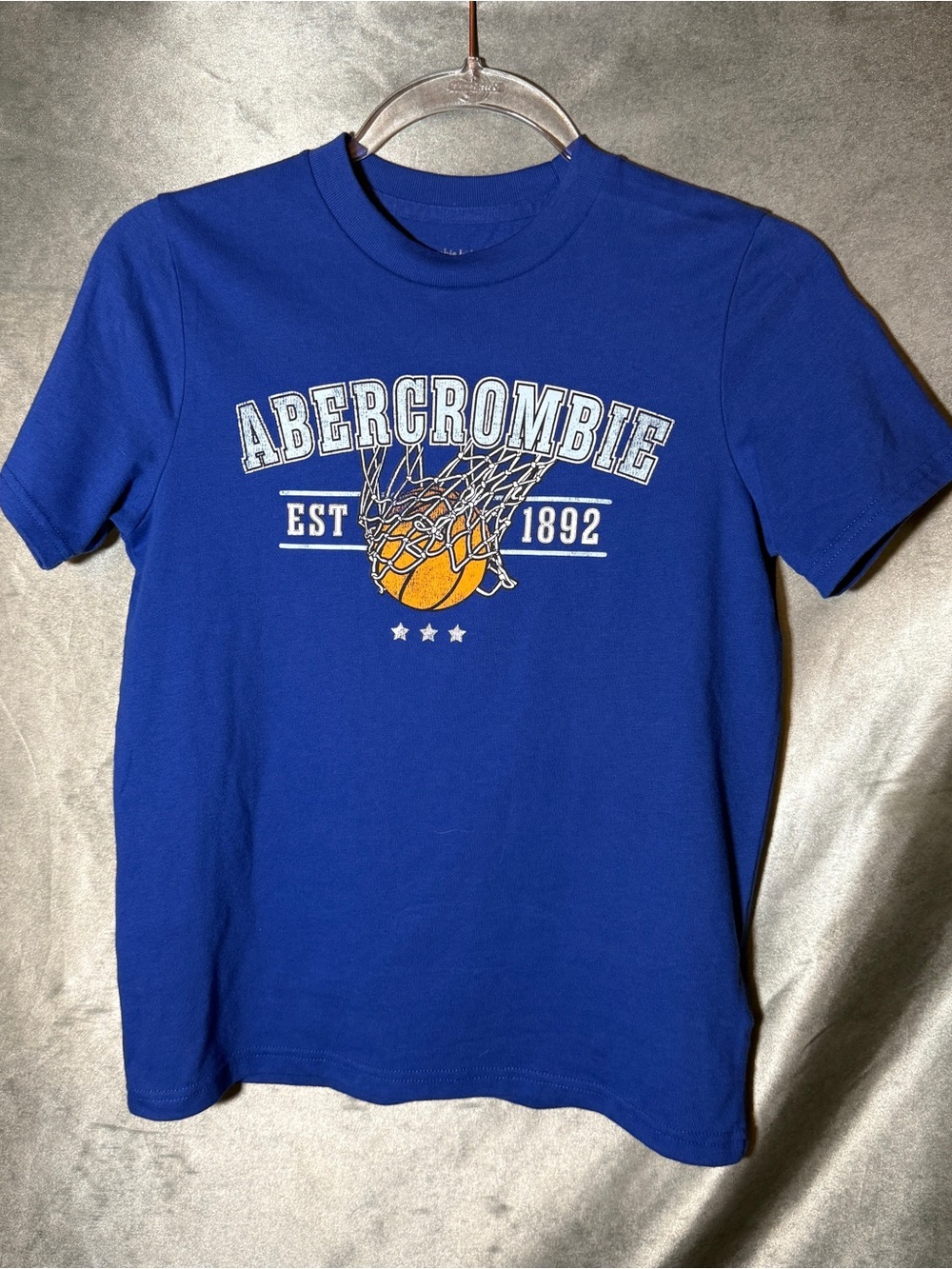 Abercrombie & Fitch Royal Blue Basketball Graphic Short Sleeve Tee